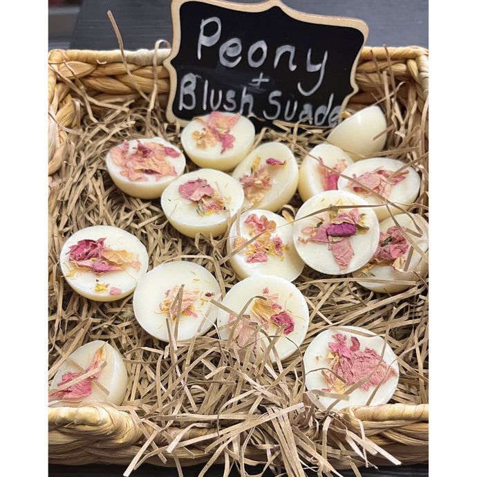 Peony & Blush Suede Botanical Single Dome Wax Melt