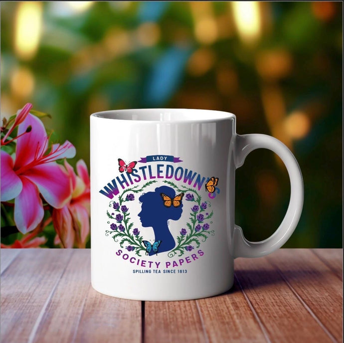 Lady Whistledown Papers, spilling tea since 1813, Bridgerton Mug