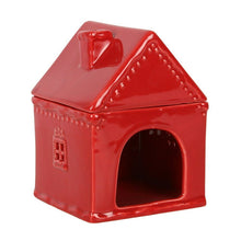 Load image into Gallery viewer, Red Gingerbread House Tealight Burner
